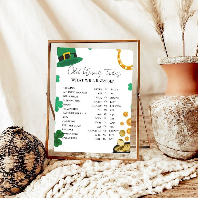 St Patrick Old WIves Tales Baby shower Game  Poster (Creator Uploaded)
