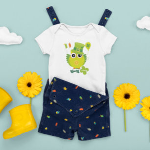 St Patrick Owl Leprechaun Hat Irish Flag Green Fun Baby T-Shirt