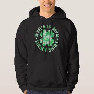 St Patrick S Day 2022 This Is My Lucky Clovers Wom Hoodie