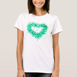 St. Patrick’s day   abstract glittering heart T-Shirt