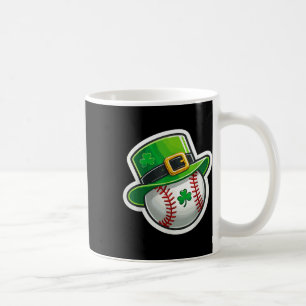 St. Patrick’s Day Baseball Clover Hat Lucky Shamro Coffee Mug