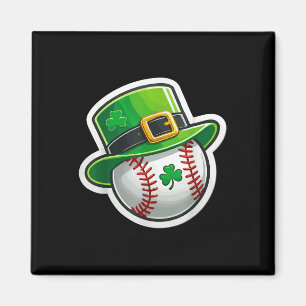 St. Patrick’s Day Baseball Clover Hat Lucky Shamro Magnet