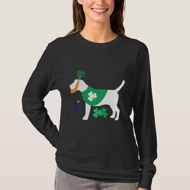 St Patrick S Day Beagle  Funny For Dog Lovers T-Shirt (Front)