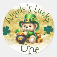 St.Patrick’s Day Bear Pot Gold Birthday Lucky One
