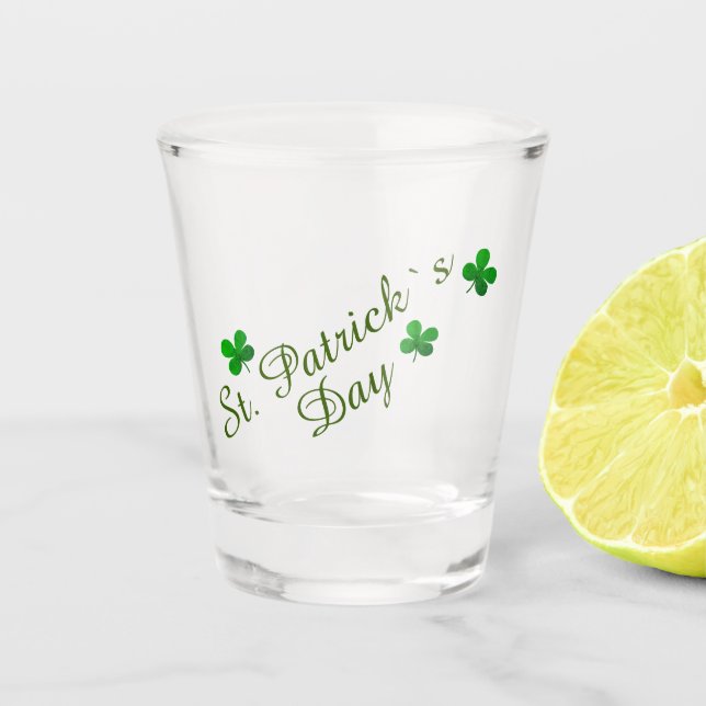 St Patrick`s day Beer Shot Glass (Front)
