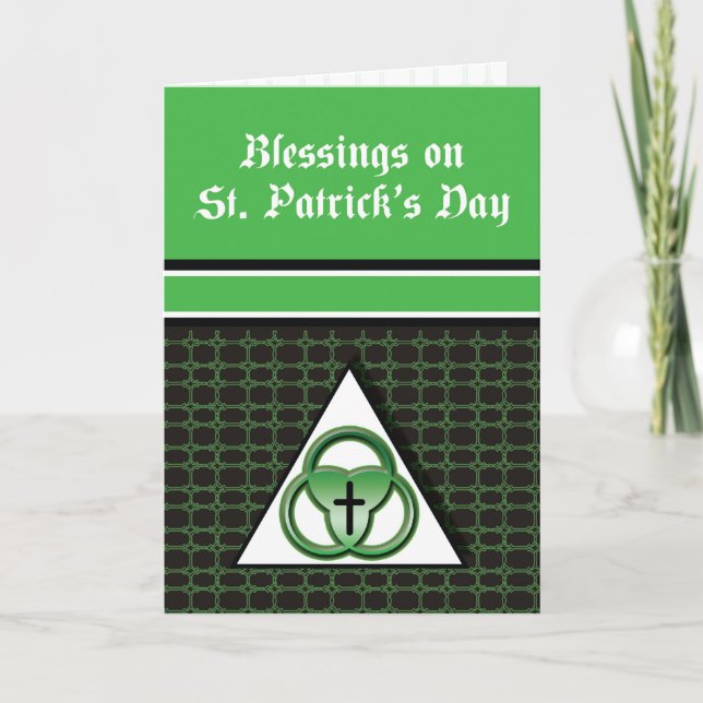 St. Patrick’s Day Blessing, Holy Trinity, Green Card (Front)
