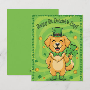 St Patrick’s Day Card Lucky Irish Dog