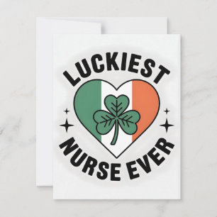 St Patrick’s Day Card Nurse Wife