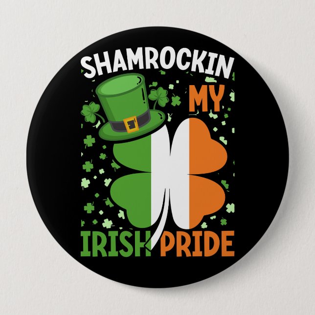 St. Patrick’s Day Celebration 10 Cm Round Badge (Front)