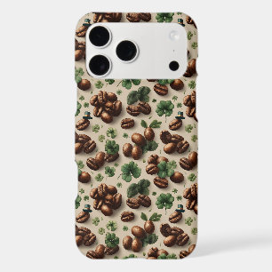 St. Patrick’s Day Coffee & Shamrock Pattern