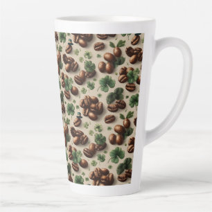 St. Patrick’s Day Coffee & Shamrock Pattern Latte Mug