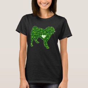 St Patrick s Day Cute Pug Dog Irish Green Shamrock T-Shirt