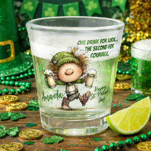 St. Patrick’s Day Dancing Leprechaun Shot Glass