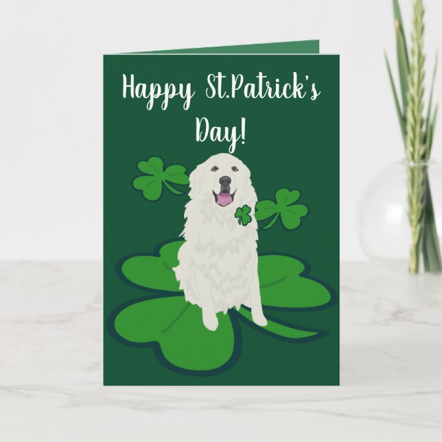 St. Patrick’s Day Dog Pattern Card (Front)