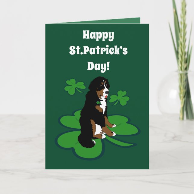 St. Patrick’s Day Dog Pattern Card (Front)