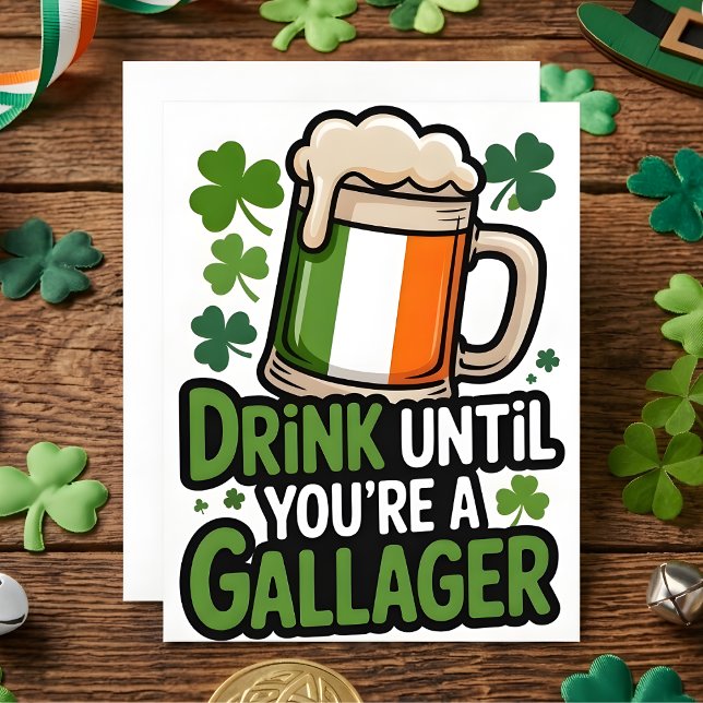 St Patrick’s Day Drinking Humor Card (Creator Uploaded)