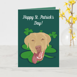 St. Patrick’s Day Dudley Labrador Card