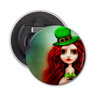 St. Patrick’s Day Girl Bottle Opener