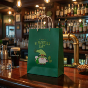 St. Patrick’s Day Gnome Green Gift Bag