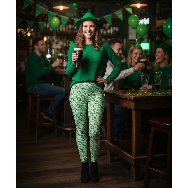 St. Patrick’s Day Gnome Green Leggings (Creator Uploaded)