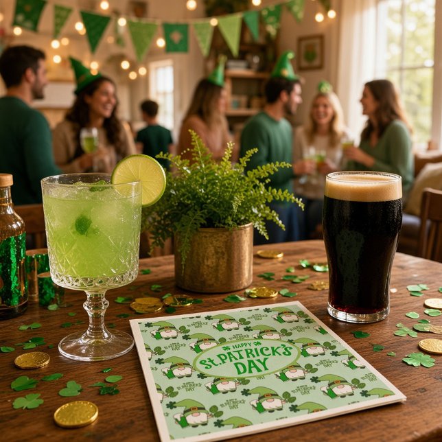 St. Patrick’s Day Gnome Napkins (Creator Uploaded)