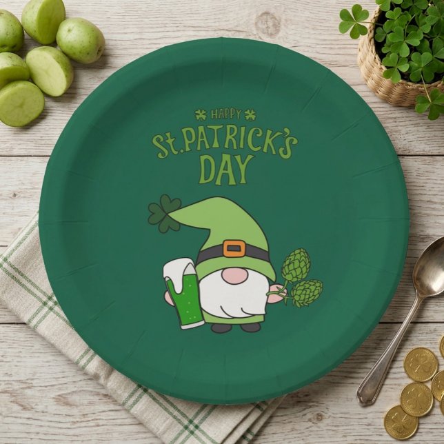 St. Patrick’s Day Gnome Paper Plate (Creator Uploaded)