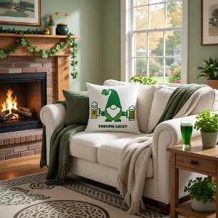 St. Patrick’s Day Gnome with Beer Mug Cushion