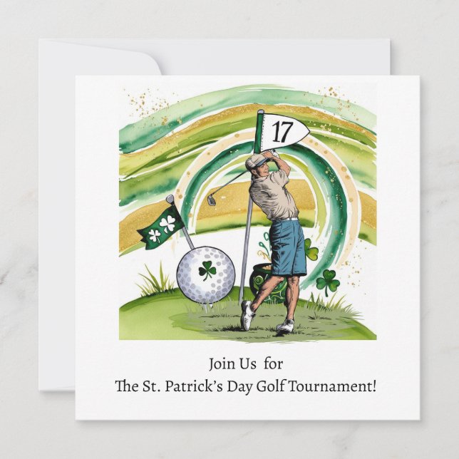 St. Patrick’s Day Golf Tournament Invitation (Front)