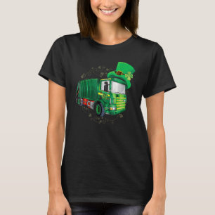 St Patrick S Day Green Garbage Truck Boy Kids T-Shirt