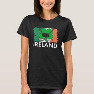 St Patrick s Day Hockey Irish Ireland Booze Gaelic T-Shirt