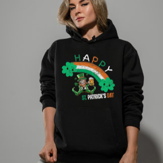 St. Patrick’s Day Irish Flag colour Rainbow  Hoodie