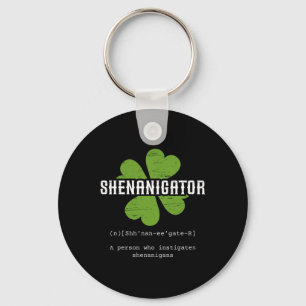St. Patrick`s Day Irish Shenanigator Lucky Fun Clo Key Ring