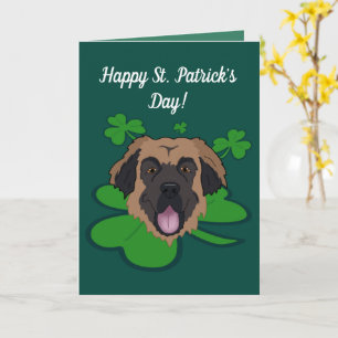 St. Patrick’s Day Leonberger  Card