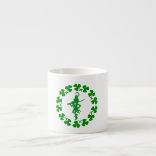 St. Patrick’s Day Leprechaun Shamrock Ring  Espres Espresso Cup
