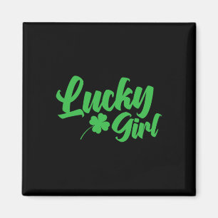 St. Patrick`s Day Lucky Girl  Magnet