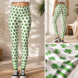 St. Patrick’s Day Lucky Shamrock Leggings – Festiv