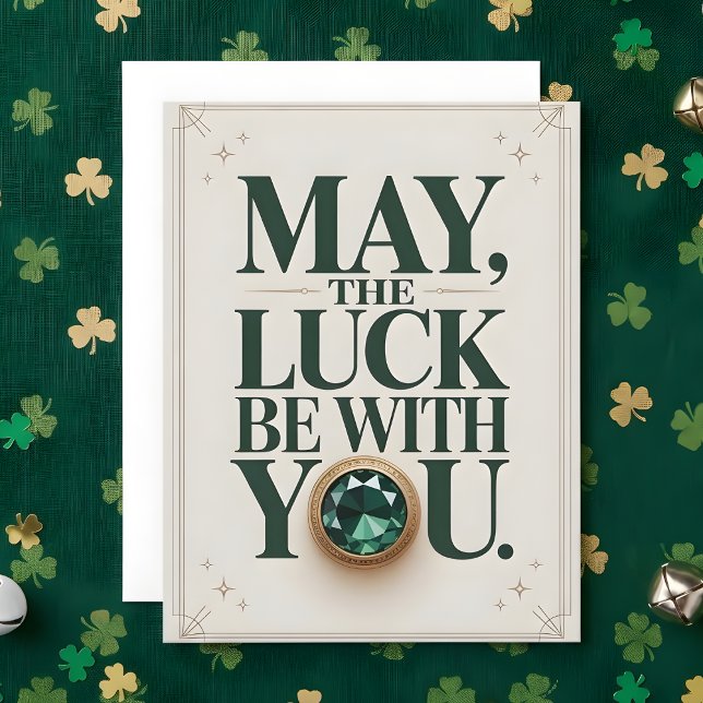 St Patrick’s Day May The Luck Greeting card  (Creator Uploaded)