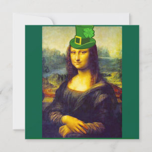 St Patrick’s Day Mona Lisa Invitation