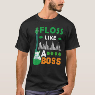 St Patrick S Day Pajama Floss Like A Boss Shamrock T-Shirt