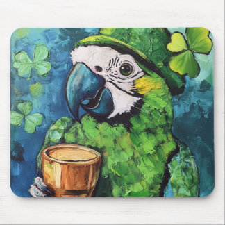St. Patrick’s Day Parrot Mouse Pad