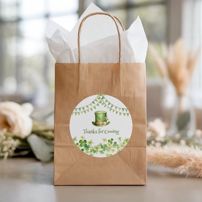 St Patrick’s Day Party Green Clover Gift Label (St Patrick’s Day Party Green Clover Gift Label)