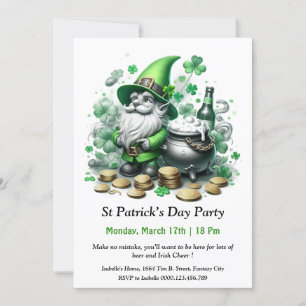 St. Patrick’s Day Party Invitation – Lots of Beer 