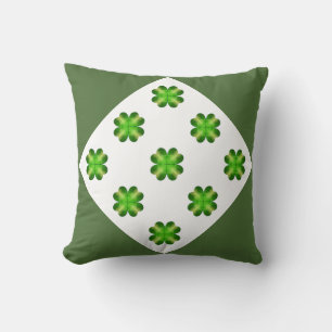 St. Patrick’s Day Shamrock Background Cushion