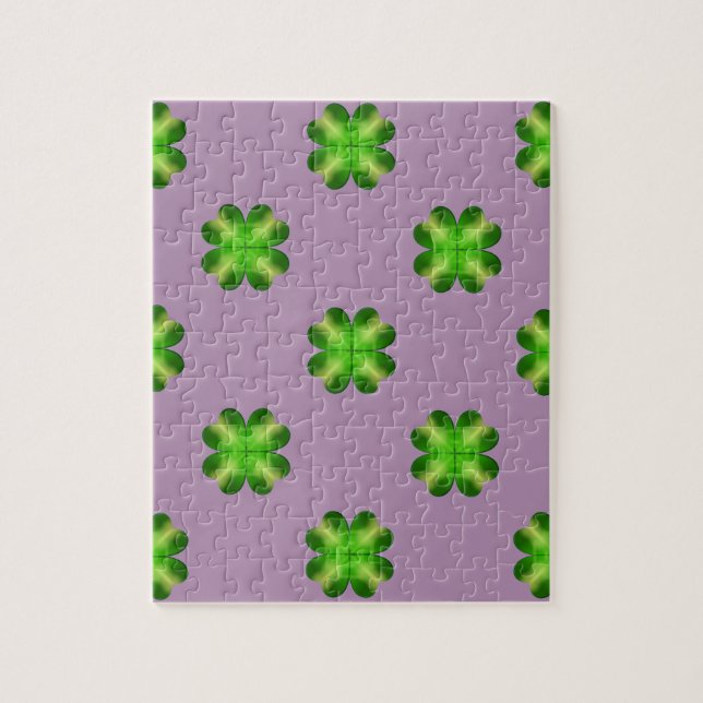 St. Patrick’s Day Shamrock Background Jigsaw Puzzle (Vertical)