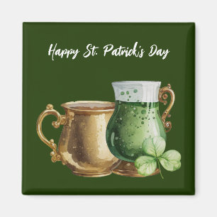 St. Patrick’s Day Shamrock Clover and Pot Magnet