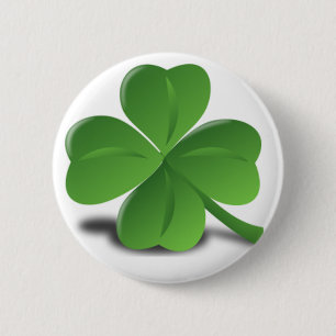 St. Patrick’s Day Shamrock Clover Button