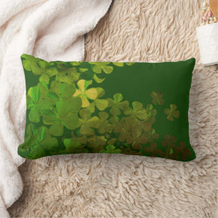 St. Patrick’s Day Shamrock Lumbar Cushion