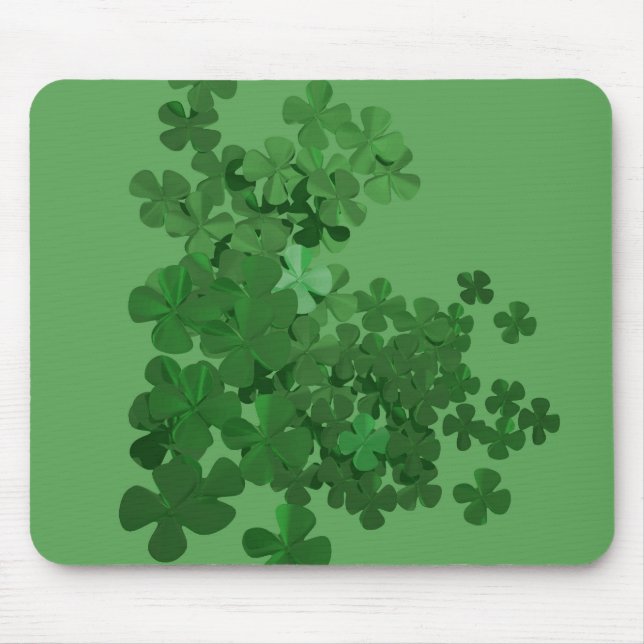 St. Patrick’s Day Shamrock Mouse Pad (Front)