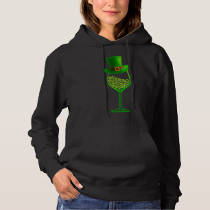 St Patrick S Day Shamrock Wine Glass Costume Men W Hoodie