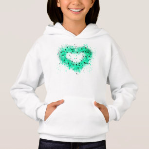 St. Patrick’s day   spray paint glittering heart
